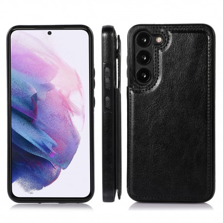 Samsung S24 St&ouml;tt&aring;ligt Skal Korth&aring;llare 3-FACK Flippr - Svart-Samsung S24-Shockproof.se