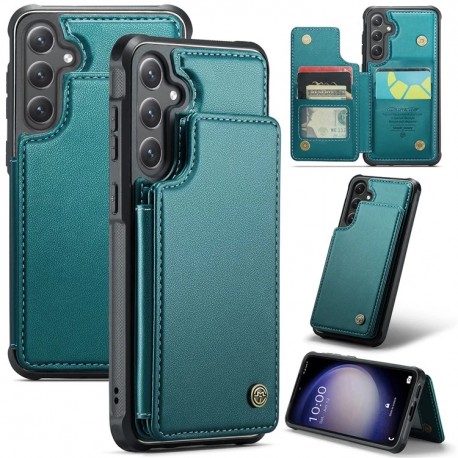 CaseMe St&ouml;tt&aring;ligt Skal Korth&aring;llare Stativ 4-Fack Samsung S24 Plus Gr&ouml;n-Samsung S24 Plus-Shockproof.se