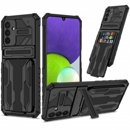 Samsung A15 5G St&ouml;tt&aring;ligt Skal Kickstand & Kortfack ThinArmor V3-Samsung A15-Shockproof.se