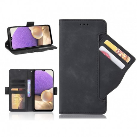 Samsung A55 5G Pl&aring;nboksfodral PU-L&auml;der 6-FACK Winston V3-Samsung A55-Shockproof.se