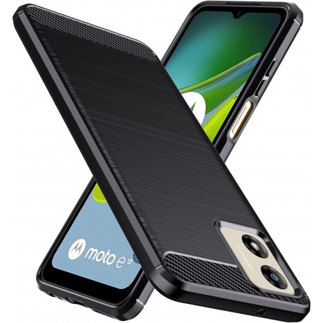 Motorola Moto E13 St&ouml;tt&aring;ligt Skal SlimCarbon-Motorola Moto E13-Shockproof.se