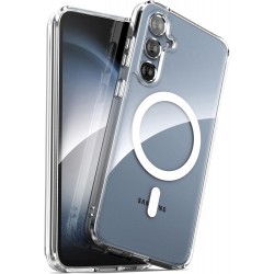 Samsung S24 Transparent Stötdämpande Skal MagSafe-Kompatibelt