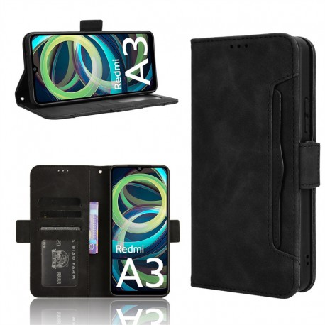 Redmi A3 Pl&aring;nboksfodral PU-L&auml;der 6-FACK Winston V3-Xiaomi Redmi A3-Shockproof.se