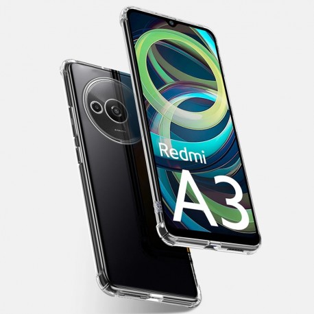 Redmi A3 St&ouml;tt&aring;ligt Skal med F&ouml;rst&auml;rkta H&ouml;rn-Xiaomi Redmi A3-Shockproof.se