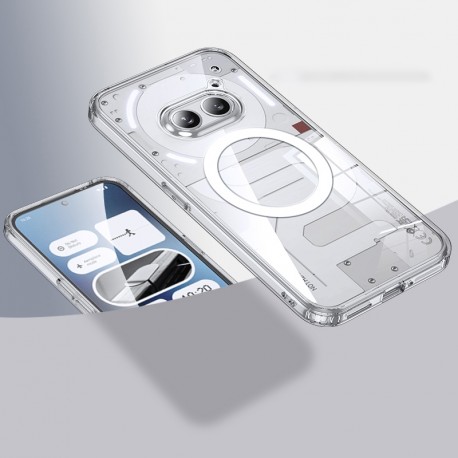 Nothing Phone 2a Transparent St&ouml;td&auml;mpande Skal MagSafe-Kompatibelt-Nothing Phone 2a-Shockproof.se